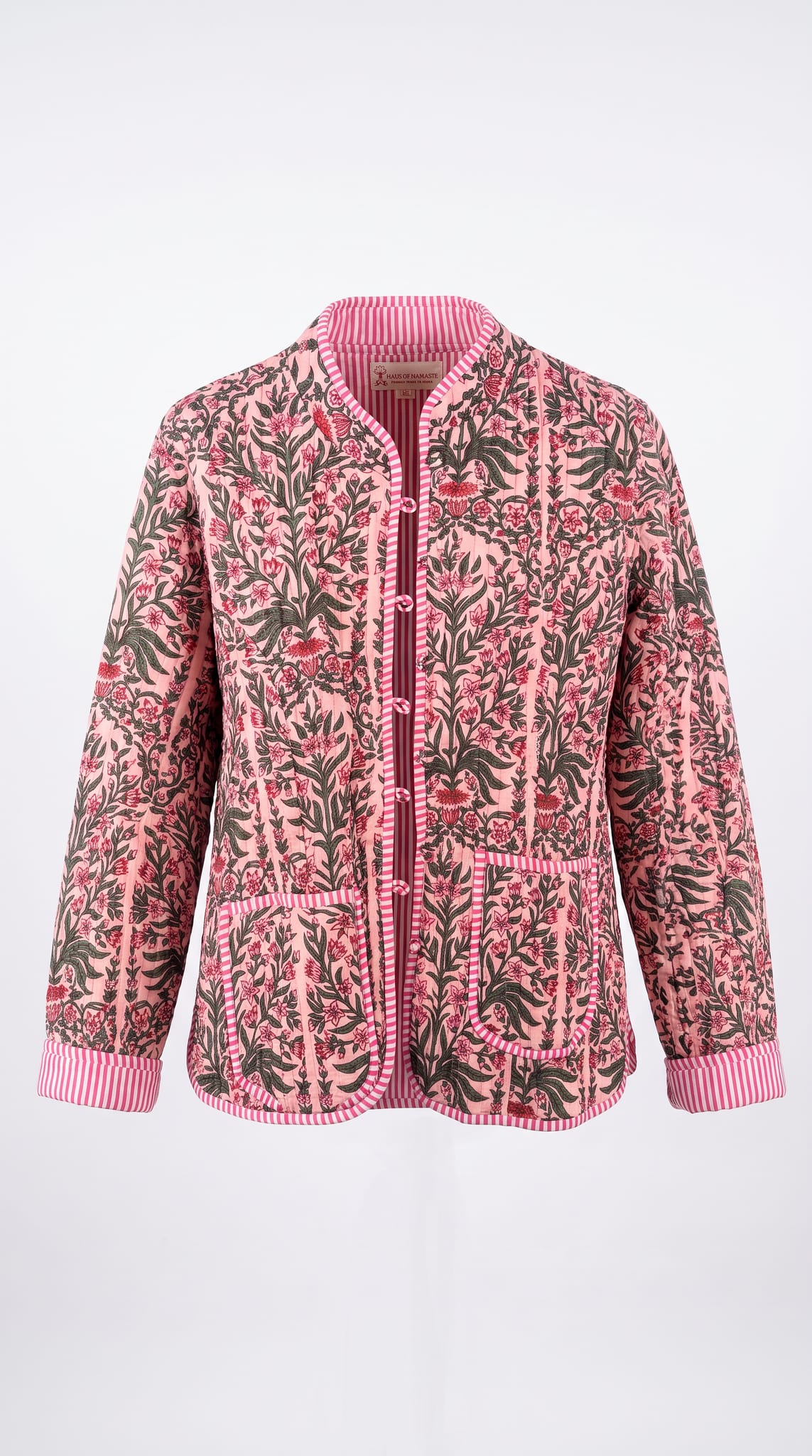 Pink Mughal Print Jacket